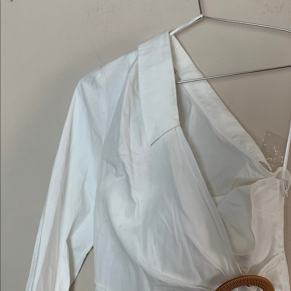 NWT Finder Keepers Naya Bodice White One Shoulder Top Size XS - Picture 3 of 7